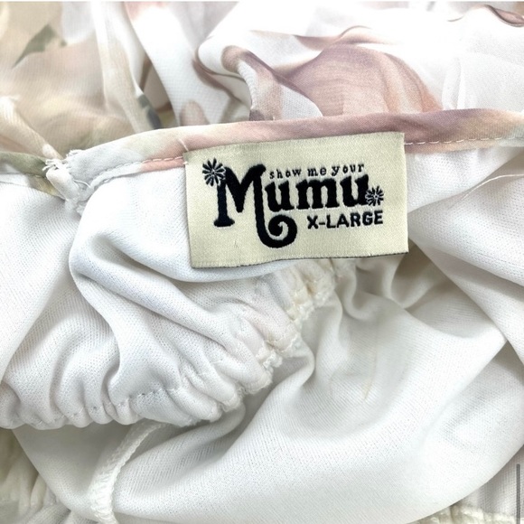 SHOW ME YOUR MUMU Rebecca Ruffle Chiffon Floral Print Maxi Dress - Picture 4 of 9